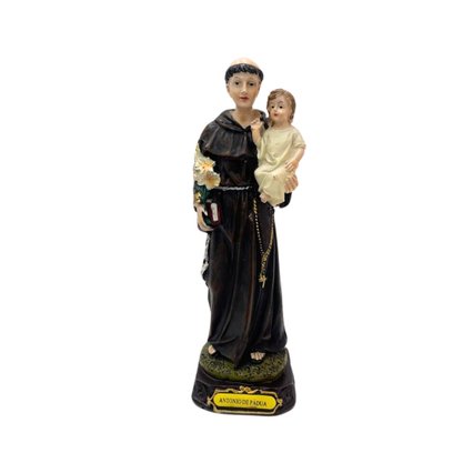 Santo Em Resina Santo Antônio De Pádua 16cm