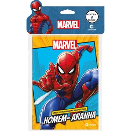 Kit Livro Infantil Solapa Com 8 Livros Marvel