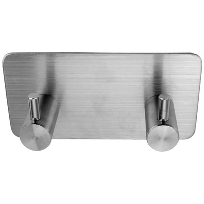 Suporte De Parede Gancho Adesivo Duplo Metal