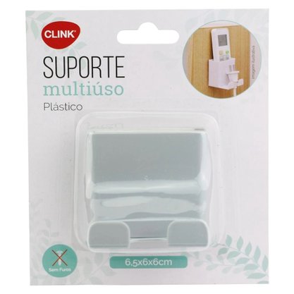 Suporte Multiuso Plástico Adesivo Clink 
