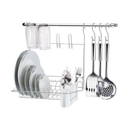 Suporte Utensílios Cook Home 8 Cromado