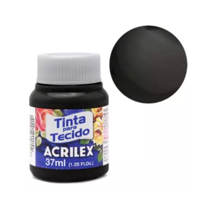 Tinta Tecido Fosca 37ml Preto