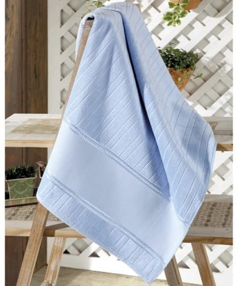 Toalha Banho Artesanalle Liso 70x140cm Azul