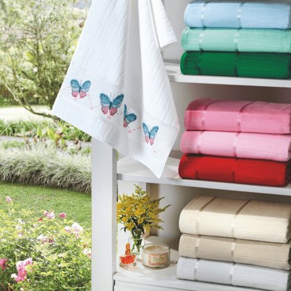 Toalha Banho Bella 70x140cm Dohler Branco