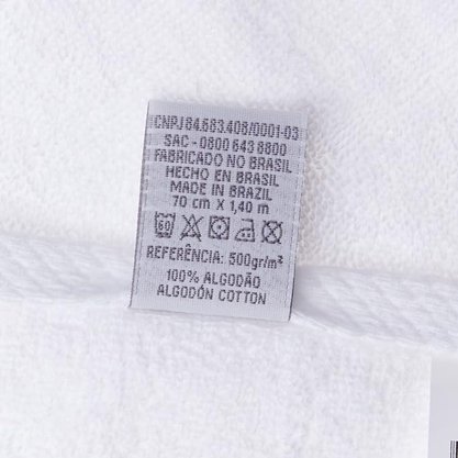 Toalha Banho Jacquard Safira 70x140cm Branco