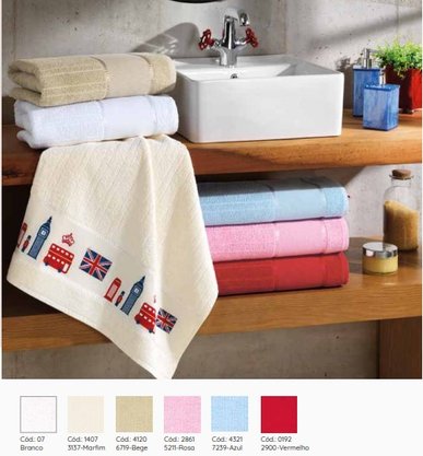 Toalha Banho Firenze III Para Bordar 70x140cm Branco