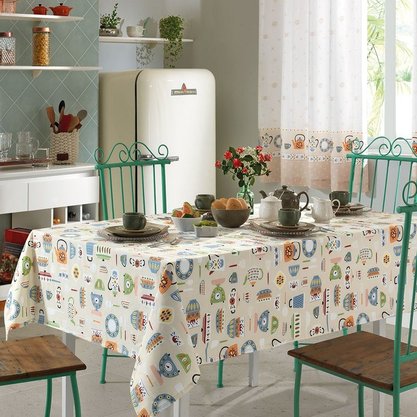 Toalha Mesa 140x140cm Clean Athenas Edilene