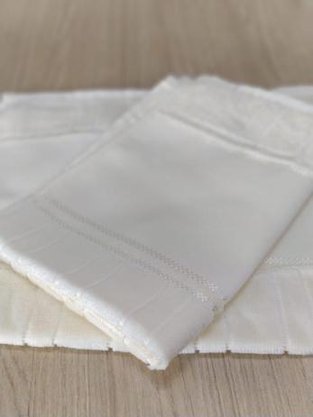 Toalha Rosto 50x80cm Artesanalle Liso Marfim