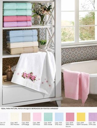 Toalha Rosto 50x80cm Artesanalle Liso Rosa Escuro