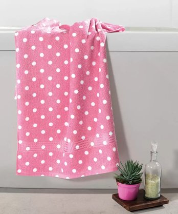 Toalha Rosto Prisma Estampada 50x80cm Rosa Escuro