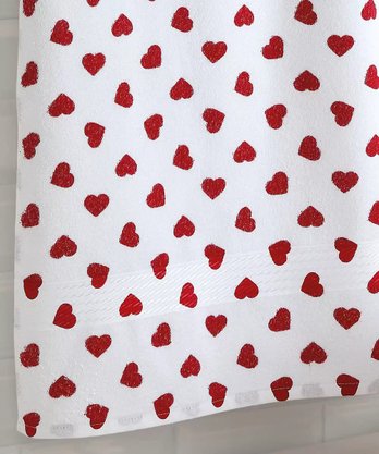 Toalha Rosto Prisma Estampada 50x80cm Vermelho