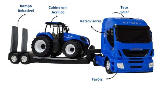 Trator Agricultura New Holland Plataforma