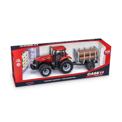 Trator Infantil Magnum Tora Brinquedo Com Implementos E Paletes