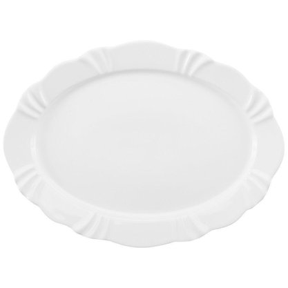 Travessa Soleil White 42x30cm Branca