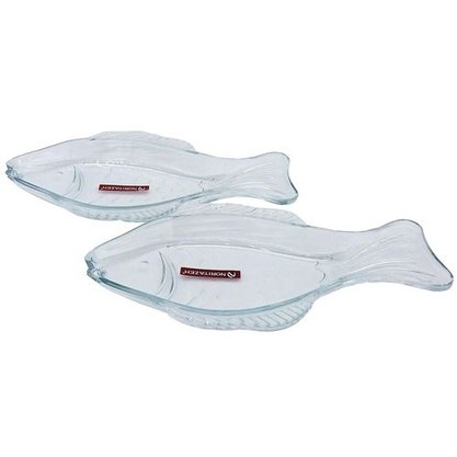 Travessa Vidro Peixe 29x16cm Class Home