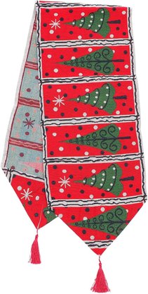 Trilho De Mesa Natal Árvore 33x180cm