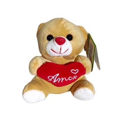Urso De Pelúcia Com Coração Amor Pequeno