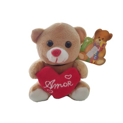 Urso De Pelúcia Com Coração Amor Pequeno