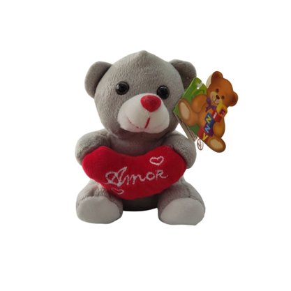 Urso De Pelúcia Com Coração Amor Pequeno
