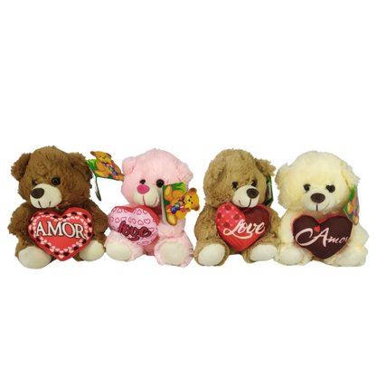 Urso Pelúcia 15cm Amor Love Cores Sortidas