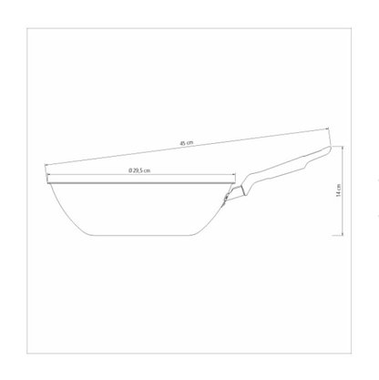Wok De Aluminio 28cm Loreto Grafite