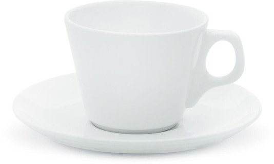Xícara Capuccino Com Pires 200ml Branco Oxford