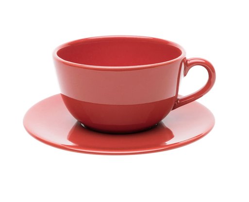 Xícara De Chá 200ml Com Pires Red Oxford