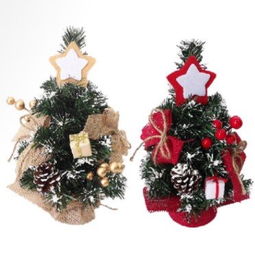 Mini Árvore De Natal Decorada 30cm - Bom Preço Magazine