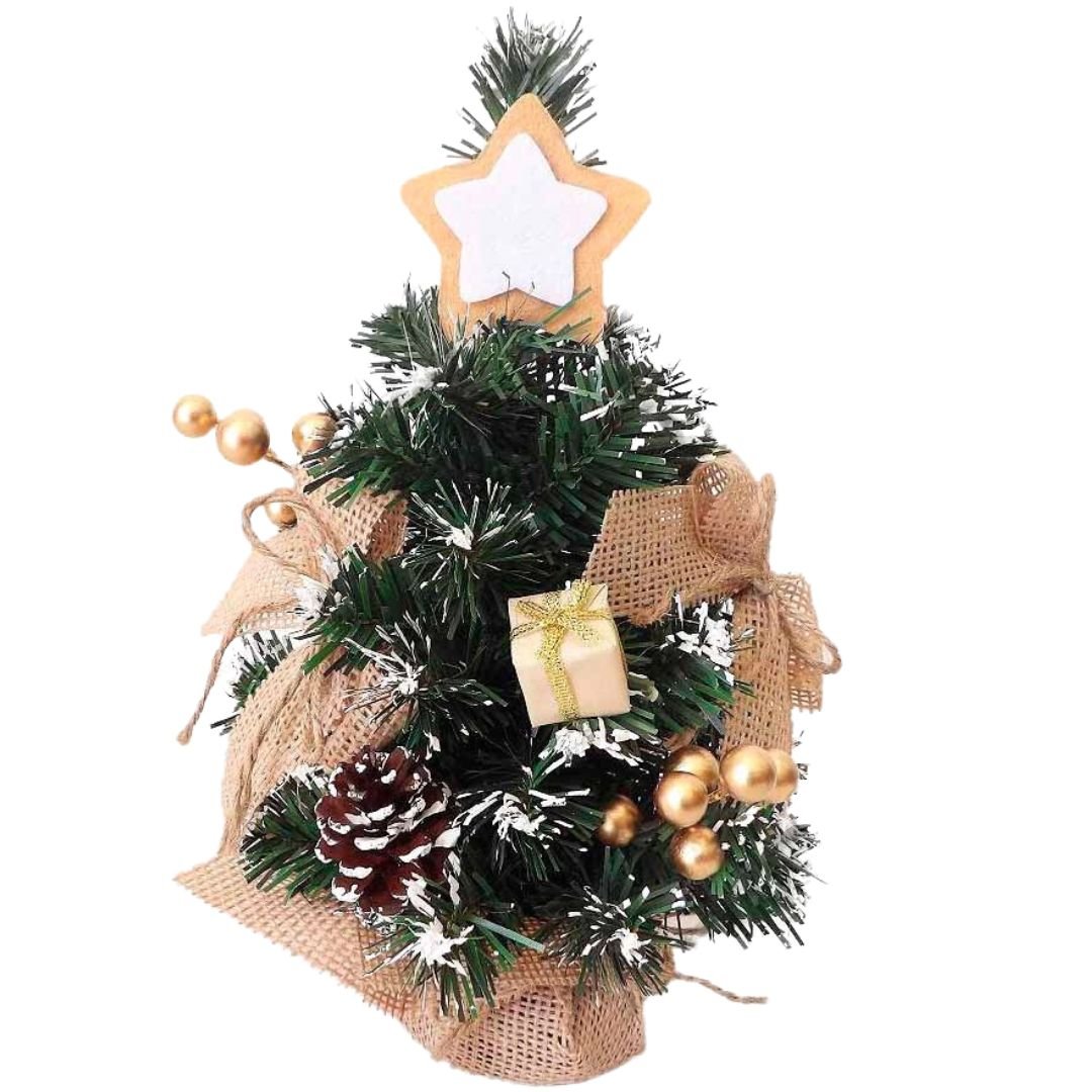 Mini Árvore De Natal Decorada 40cm - Bom Preço Magazine