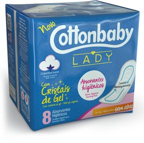 Absorvente Lady Suave Sem Abas 8 Unidades