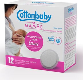 Absorvente Para Seios Mamãe Cottonbaby