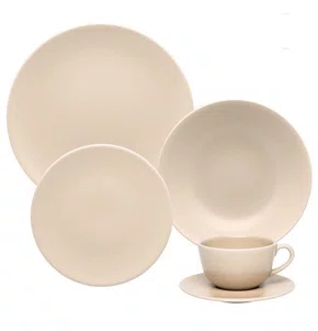 Aparelho De Jantar E Chá Biona 20 Peças Creme