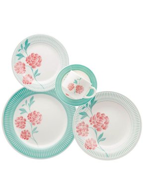 Aparelho De Jantar E Chá Biona Bloom 4 Lugares