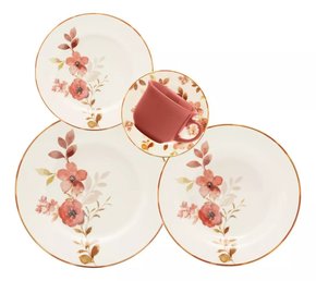 Aparelho De Jantar E Chá Donna Chá Das 5 Biona 4 Lugares