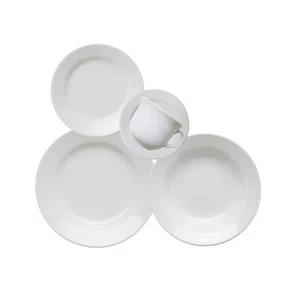 Aparelho De Jantar E Chá Oxford Donna Branco 4 Lugares