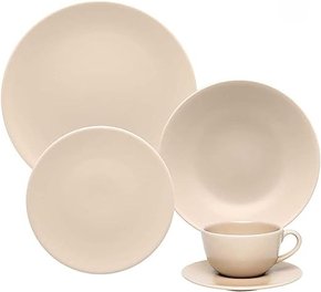 Aparelho De Jantar E Chá Oxford Merengue 6 Lugares