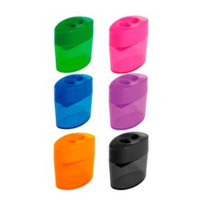 Apontador Duplo Oval Com Depósito