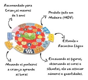 Jogo Educativo Forma Bichos - em madeira - Nig - Ludolica