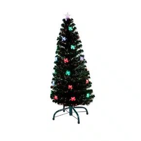 Árvore De Natal 150 CM 190 Galhos Onix Com Fibra Óptica