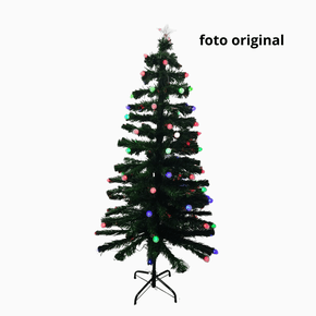 Árvore De Natal 150cm Leds Coloridos Malaquita