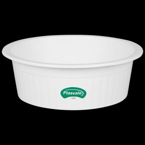 Bacia Canelada 4,6L Cor Branco Plasvale