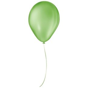 Balão 7'' Liso Verde Maçã 50 Unidades