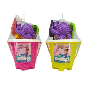 Balde De Praia Infantil Tamanho M Com Acessórios