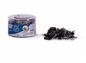 Binder Clips 19mm 40 Peças Preto