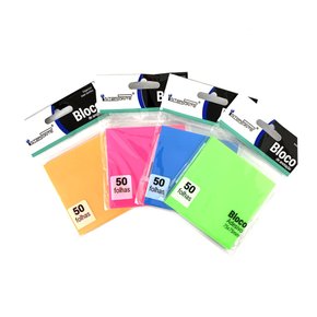 Bloco De Anotação Post-it Transparente Neon Adesivo 50 Folhas