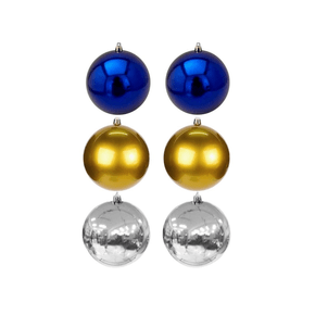 Bola Natal Lisa 7cm 2 Unidades