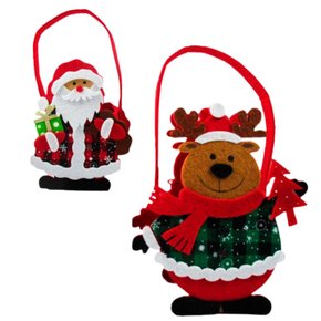 Bolsa Cachepô Natal Papai Noel E Rena 