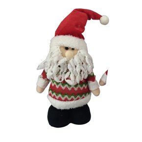 Mini Papai Noel De Tecido 13cm - Bom Preço Magazine