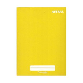 Caderno Brochura 1/4 48 Folhas Amarelo