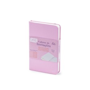 Caderno De Anotações Pautado 96 Folhas Rosa Pastel